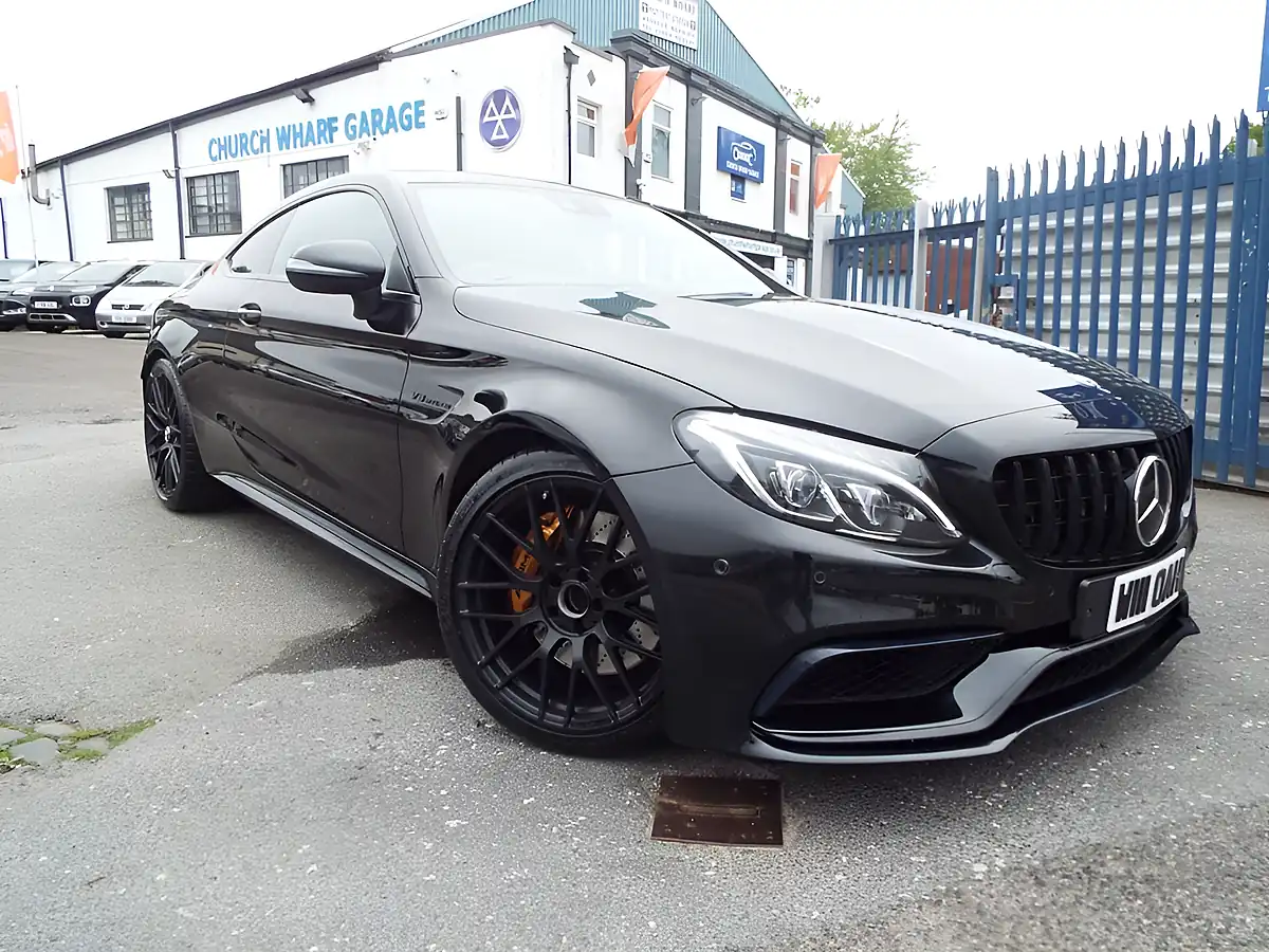 Used 2017 Mercedes-Benz C Class AMG Premium Coupe Black - Interior and Exterior details 2