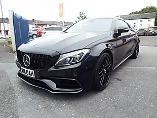 Used 2017 Mercedes-Benz C Class AMG Premium Coupe Black - Interior and Exterior details 4