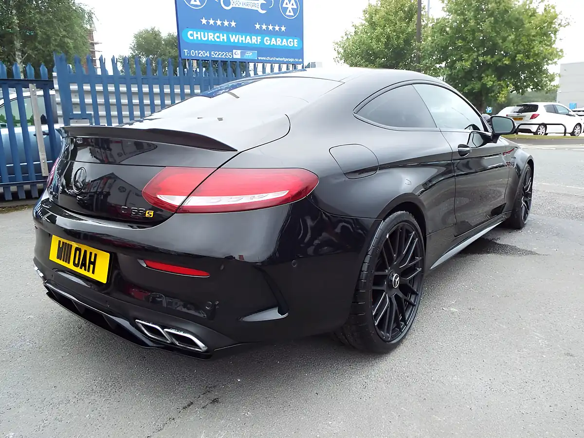 Used 2017 Mercedes-Benz C Class AMG Premium Coupe Black - Interior and Exterior details 8