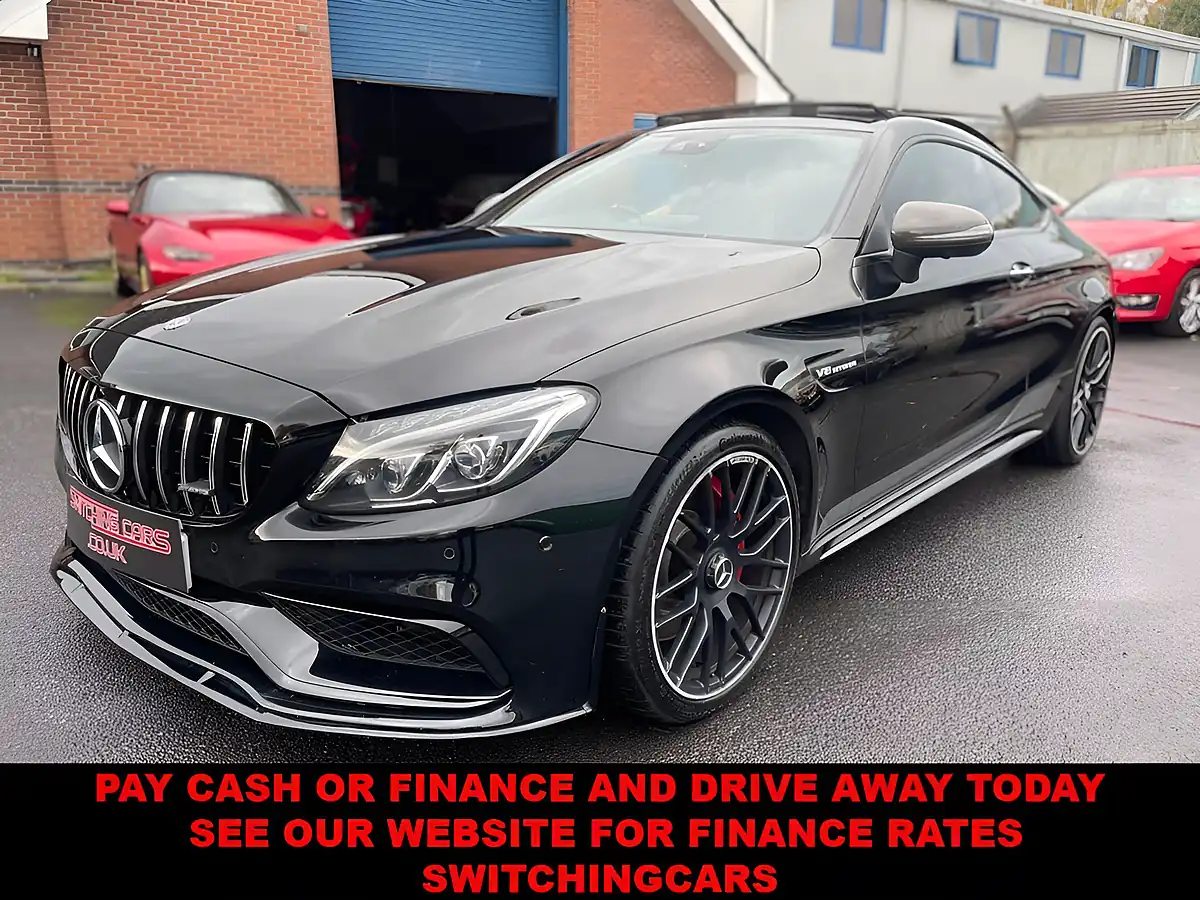 Used 2017 Mercedes-Benz C Class AMG (premium) Coupe Black - Front View