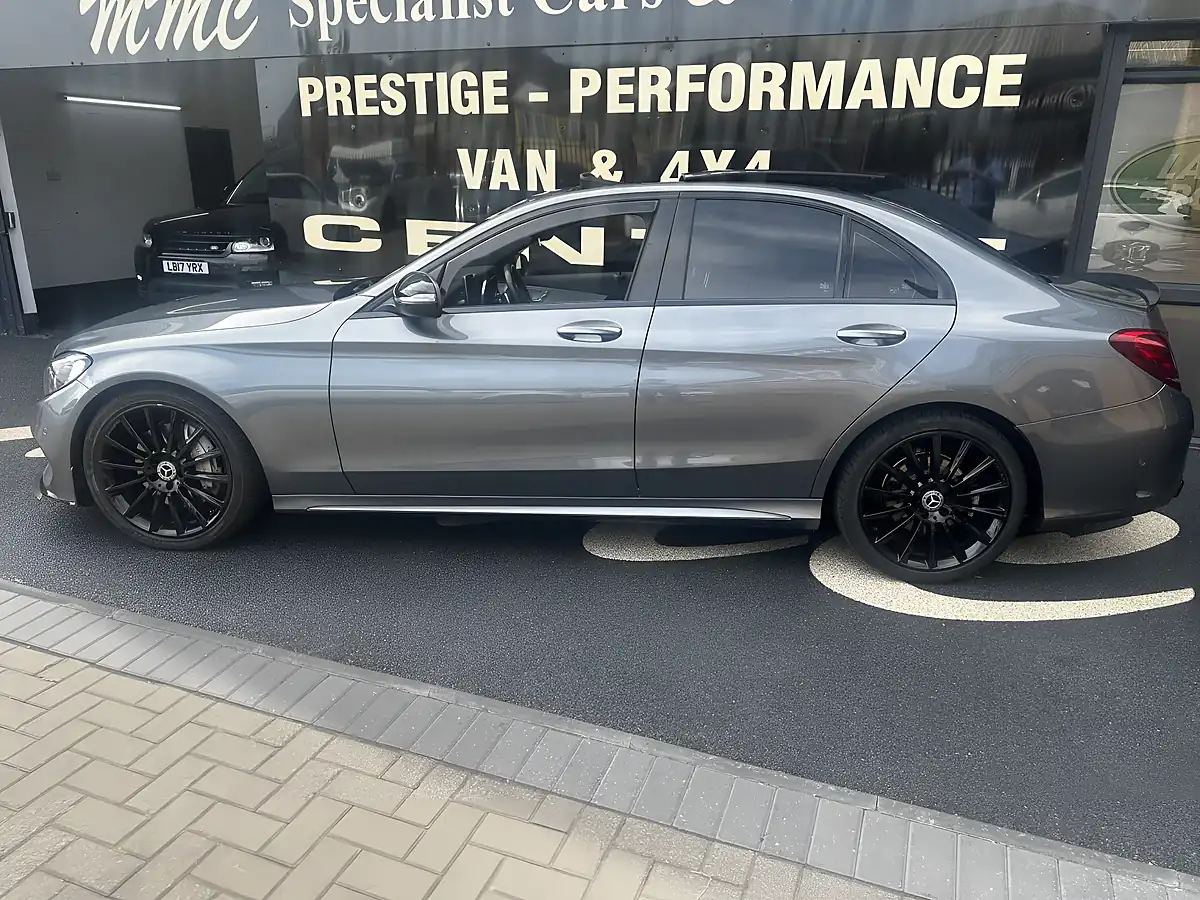 Used 2017 Mercedes-Benz C Class AMG Premium Plus Selenite Grey - Front View