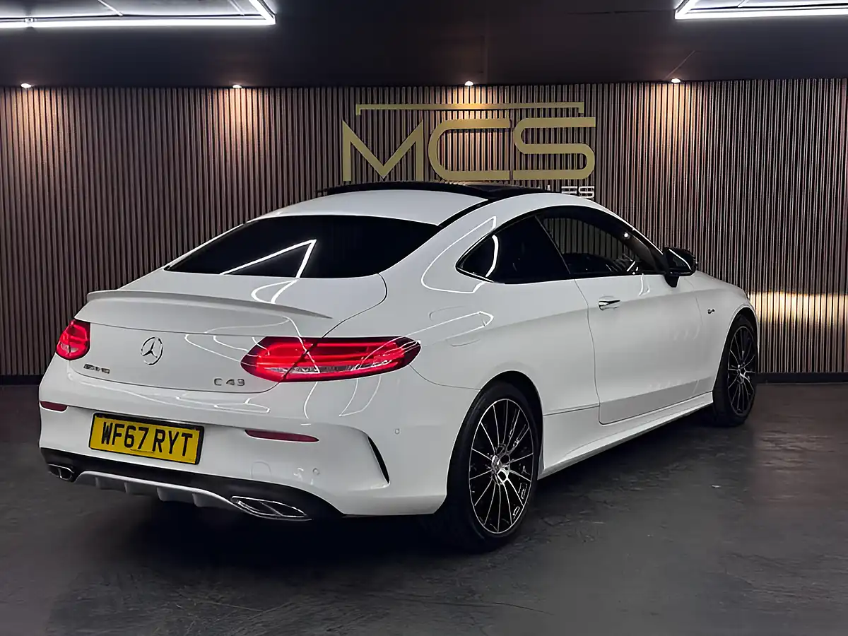 Used 2017 Mercedes-Benz C-Class AMG Premium+ White - Interior and Exterior details 5