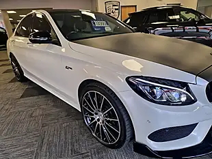 Used 2017 Mercedes-Benz C-Class Premium Plus Diamond White - Interior and Exterior details 11