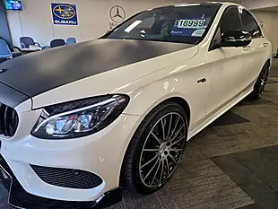 Used 2017 Mercedes-Benz C-Class Premium Plus Diamond White - Interior and Exterior details 12