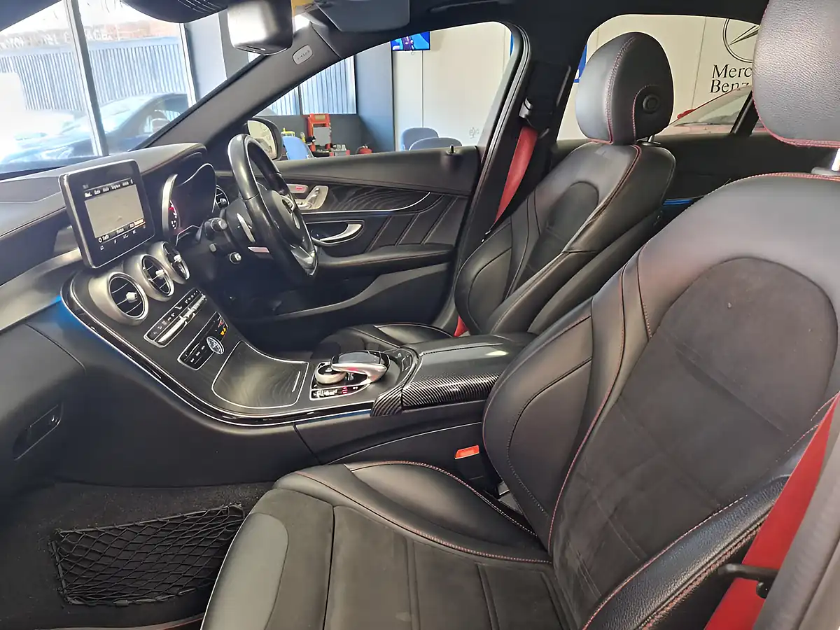 Used 2017 Mercedes-Benz C-Class Premium Plus Diamond White - Interior and Exterior details 17