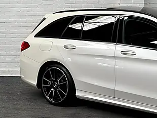 Used 2017 Mercedes-Benz C Class Premium Plus Diamond White - Interior and Exterior details 18