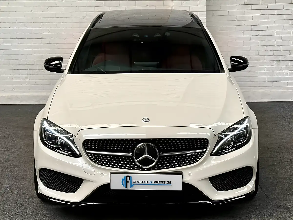 Used 2017 Mercedes-Benz C Class Premium Plus Diamond White - Interior and Exterior details 9