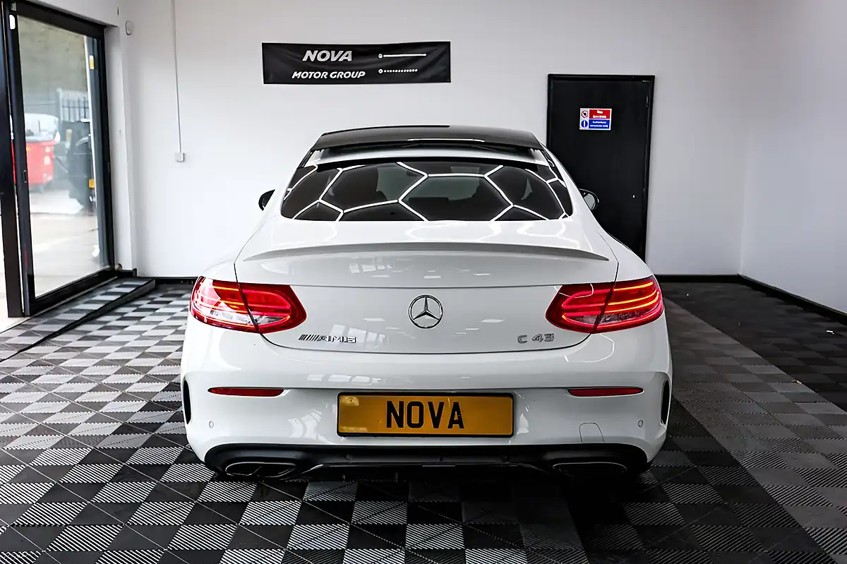Used 2017 Mercedes-Benz C-Class Premium Plus White - Interior and Exterior details 11