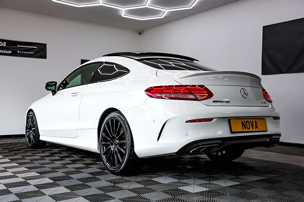 Used 2017 Mercedes-Benz C-Class Premium Plus White - Interior and Exterior details 12