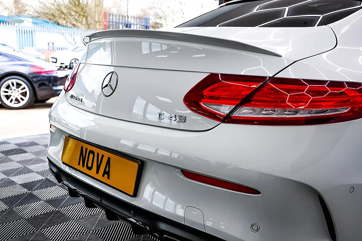 Used 2017 Mercedes-Benz C-Class Premium Plus White - Interior and Exterior details 13