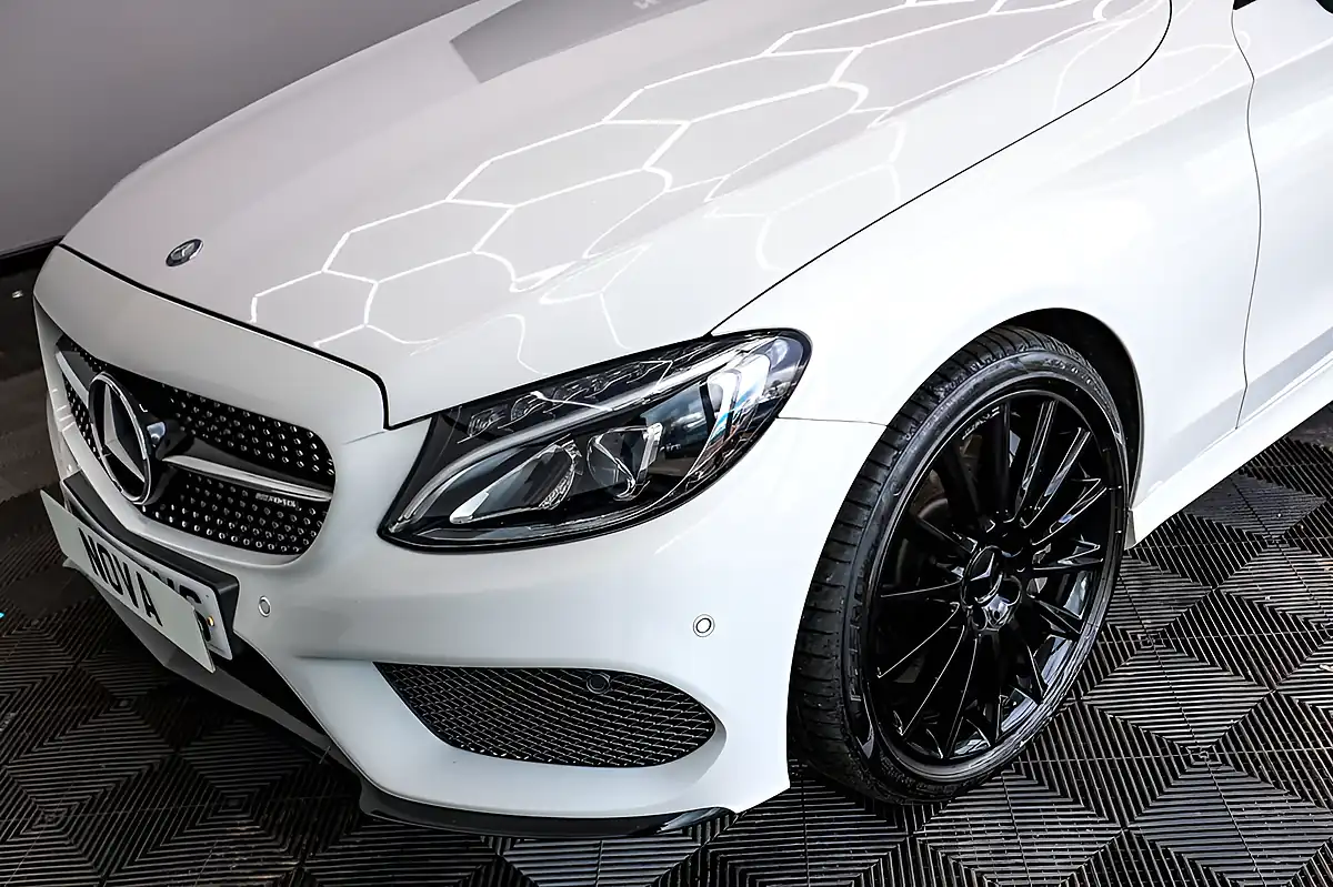 Used 2017 Mercedes-Benz C-Class Premium Plus White - Interior and Exterior details 18