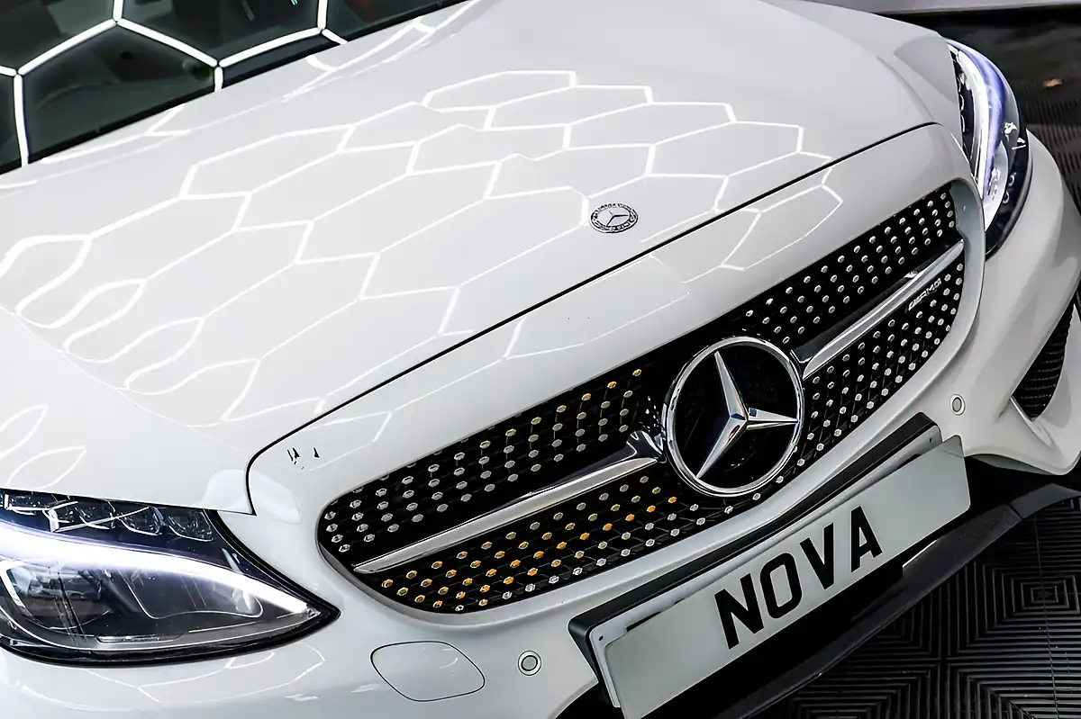 Used 2017 Mercedes-Benz C-Class Premium Plus White - Interior and Exterior details 19