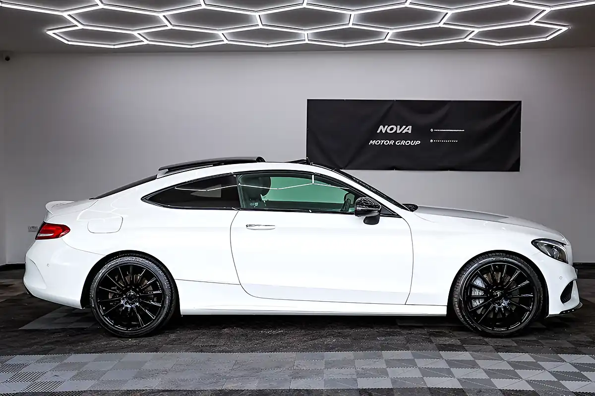 Used 2017 Mercedes-Benz C-Class Premium Plus White - Interior and Exterior details 5