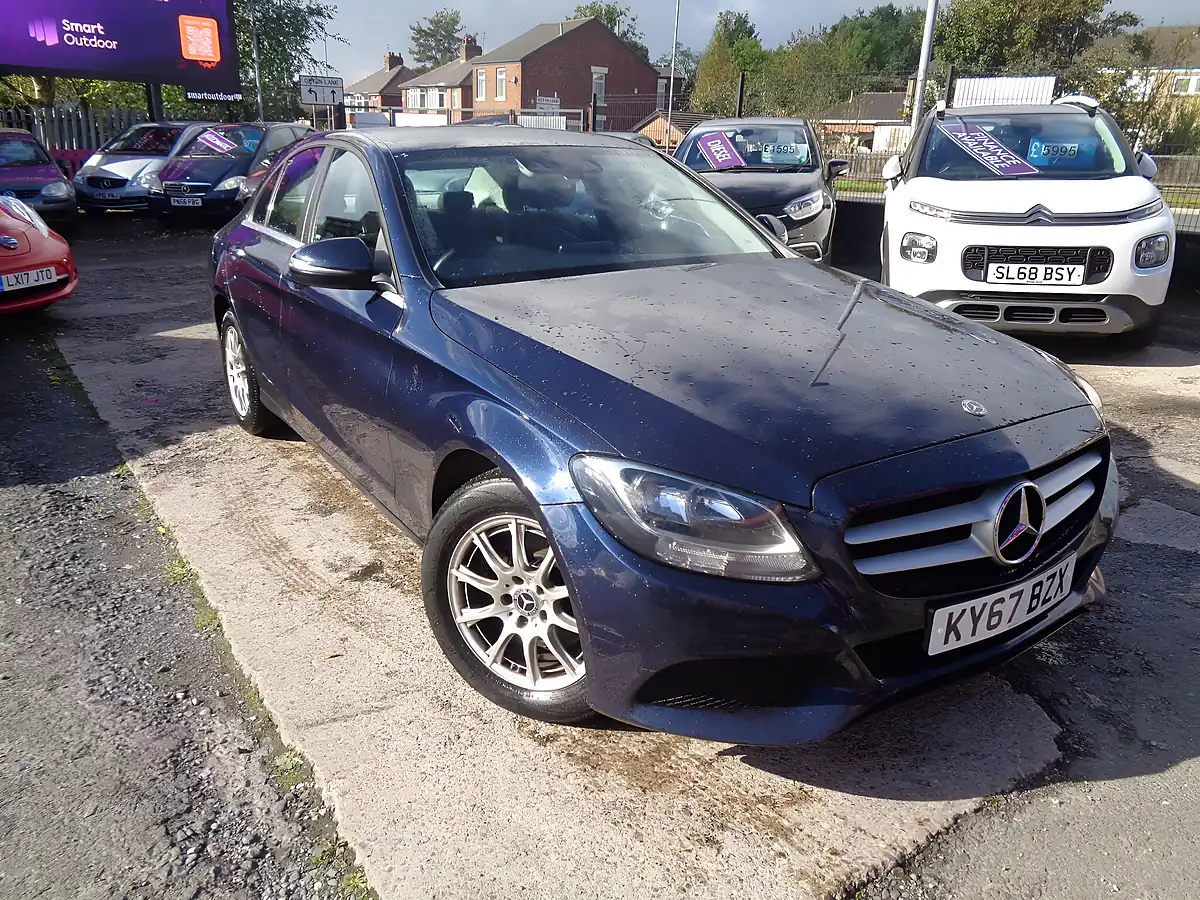 Used 2017 Mercedes-Benz C Class Se Blue - Interior and Exterior details 2