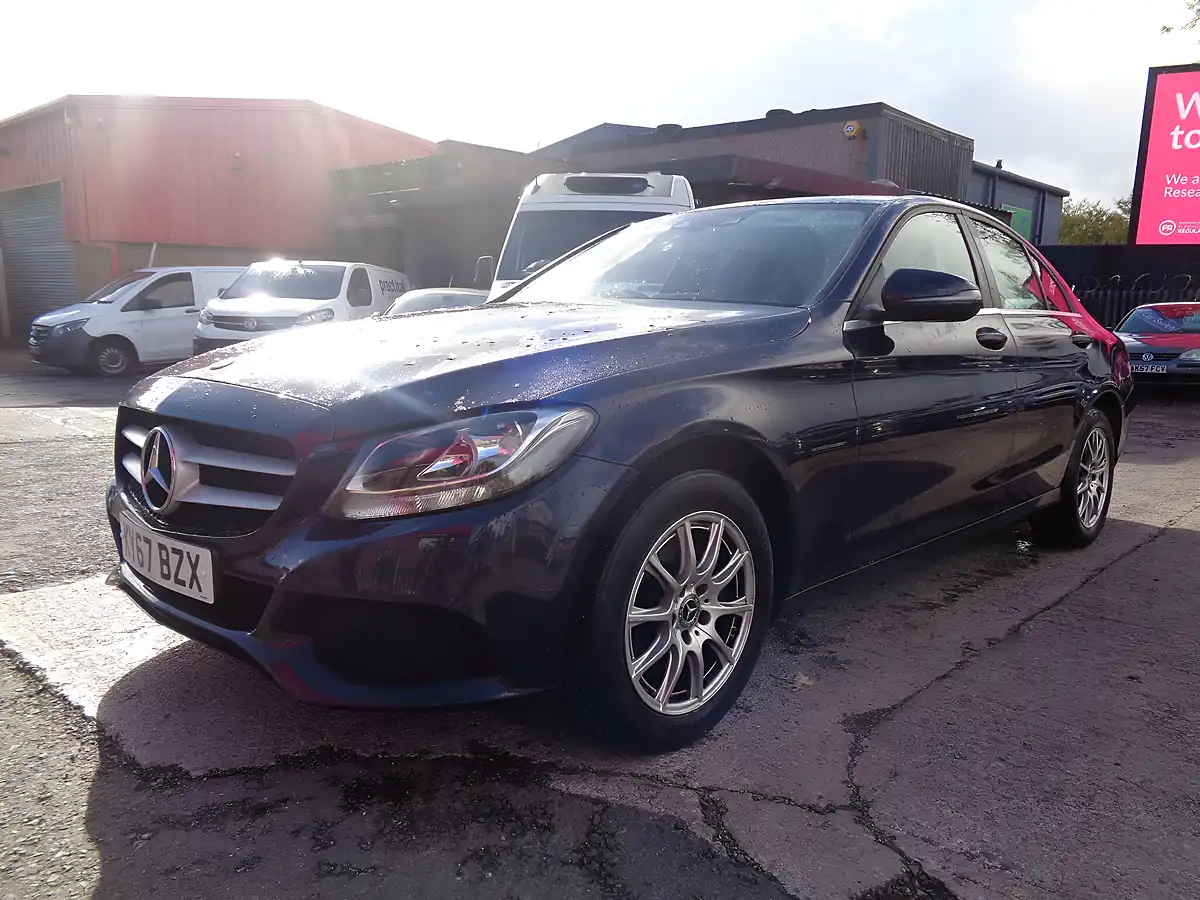 Used 2017 Mercedes-Benz C Class Se Blue - Interior and Exterior details 7