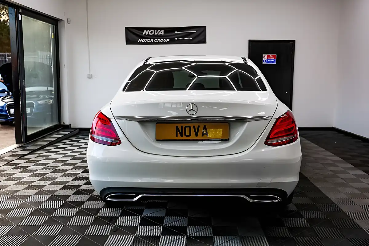 Used 2017 Mercedes-Benz C-Class Sport Polar White - Interior and Exterior details 11