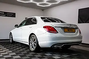 Used 2017 Mercedes-Benz C-Class Sport Polar White - Interior and Exterior details 12