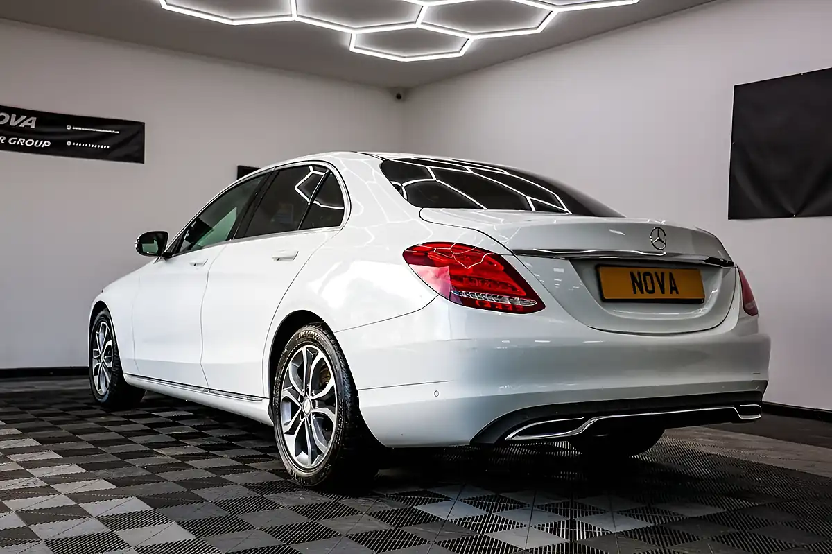 Used 2017 Mercedes-Benz C-Class Sport Polar White - Interior and Exterior details 12