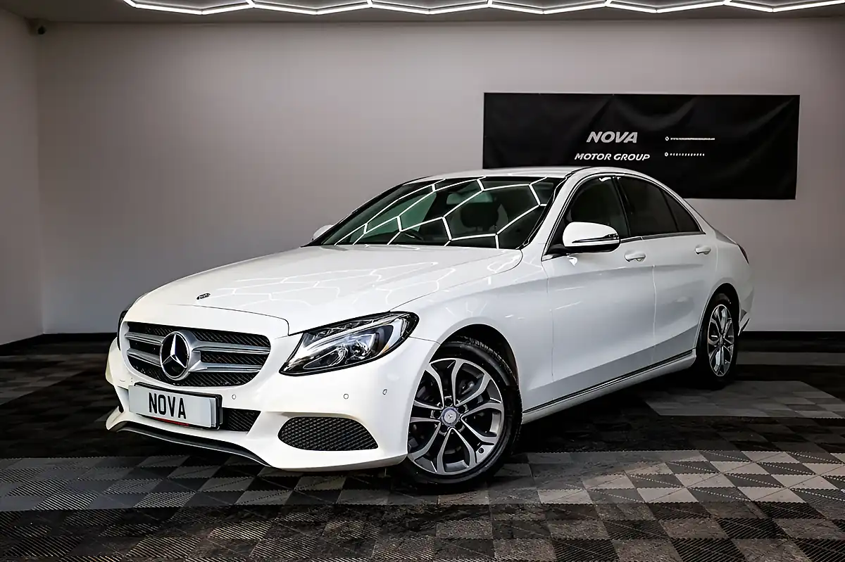 Used 2017 Mercedes-Benz C-Class Sport Polar White - Interior and Exterior details 2