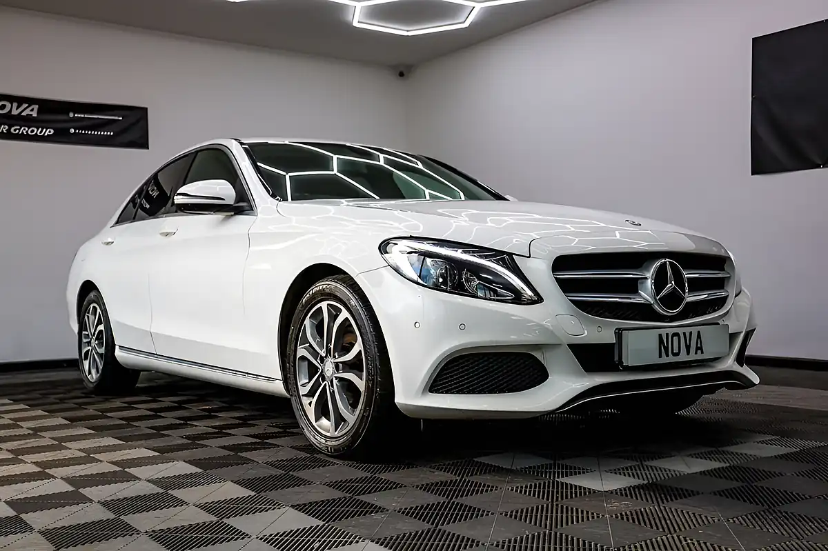 Used 2017 Mercedes-Benz C-Class Sport Polar White - Interior and Exterior details 3