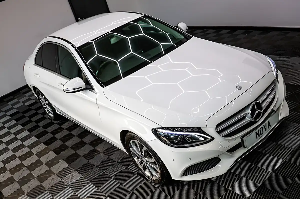 Used 2017 Mercedes-Benz C-Class Sport Polar White - Interior and Exterior details 4