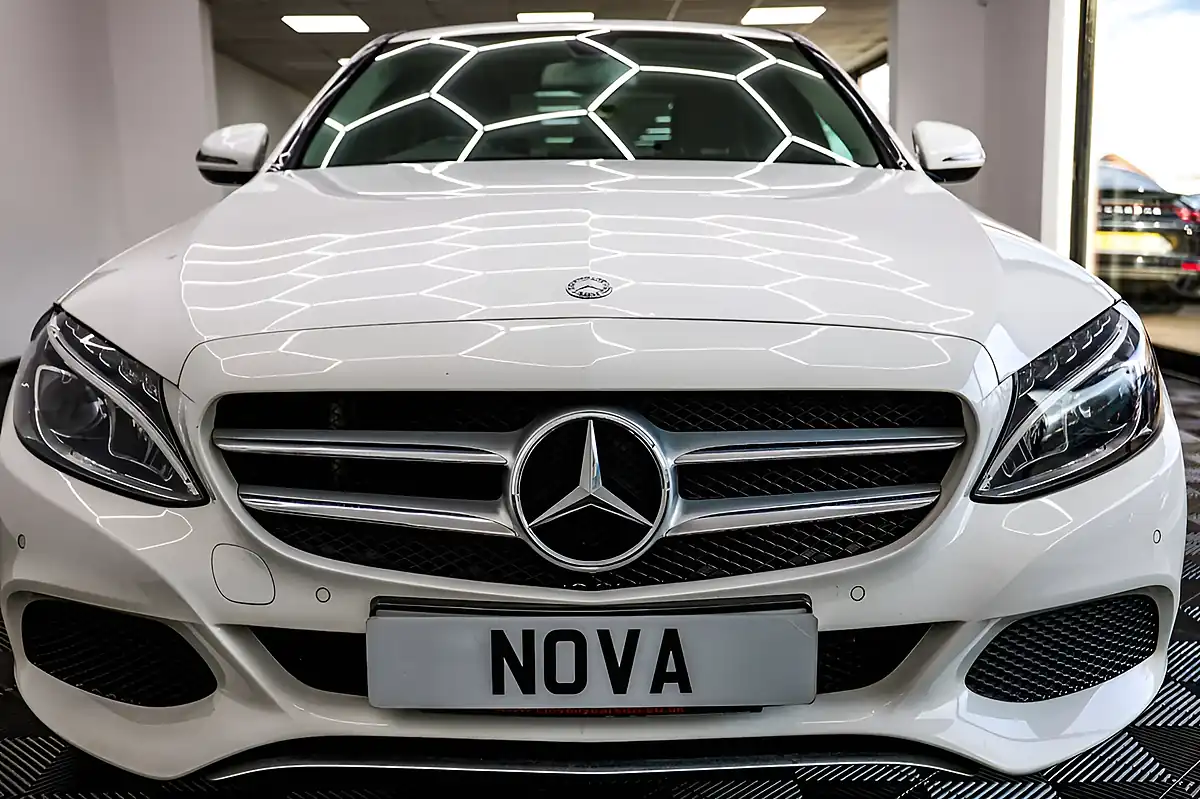 Used 2017 Mercedes-Benz C-Class Sport Polar White - Interior and Exterior details 8