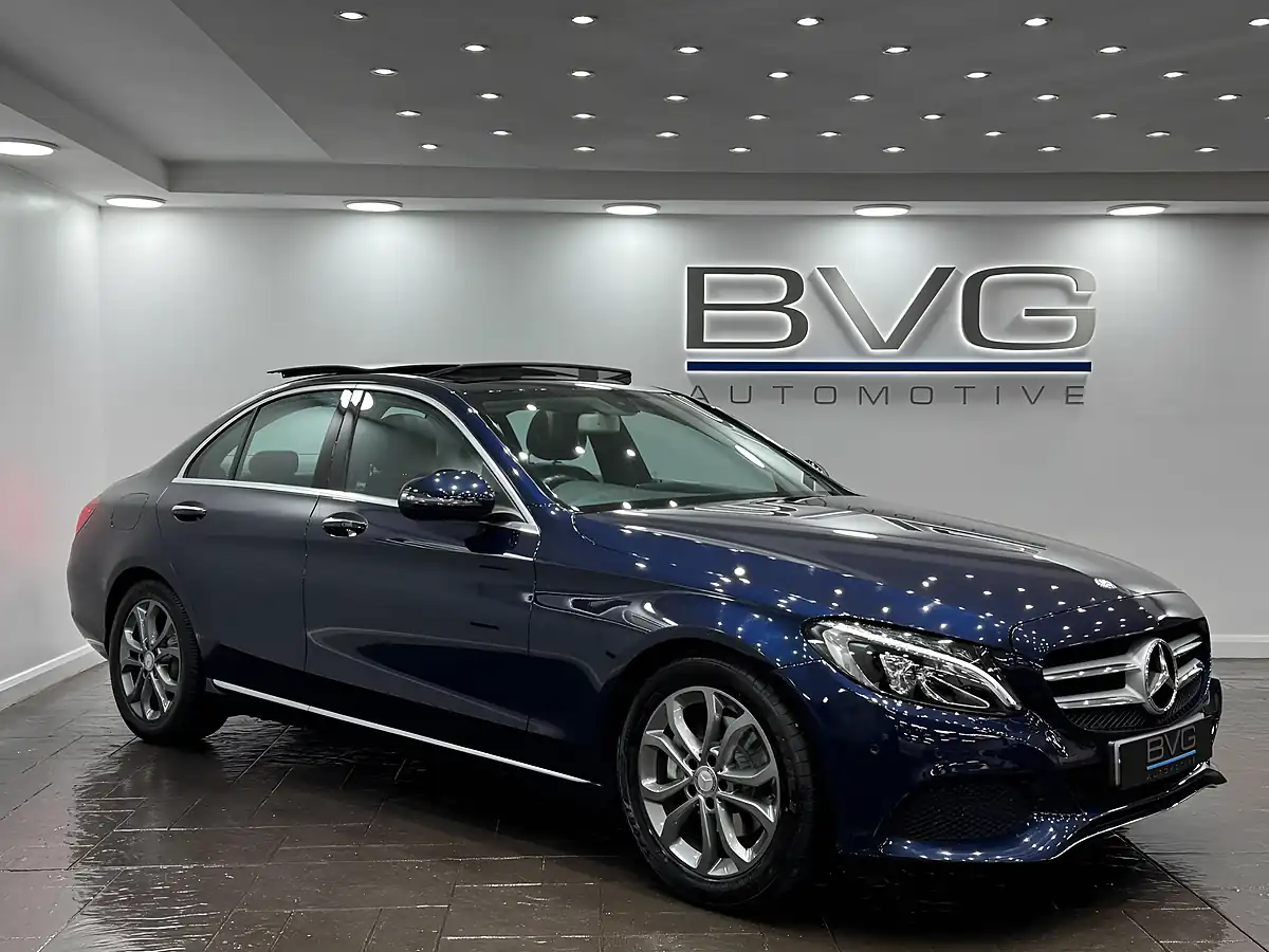 Used 2017 Mercedes-Benz C Class Sport (premium) Blue - Front View
