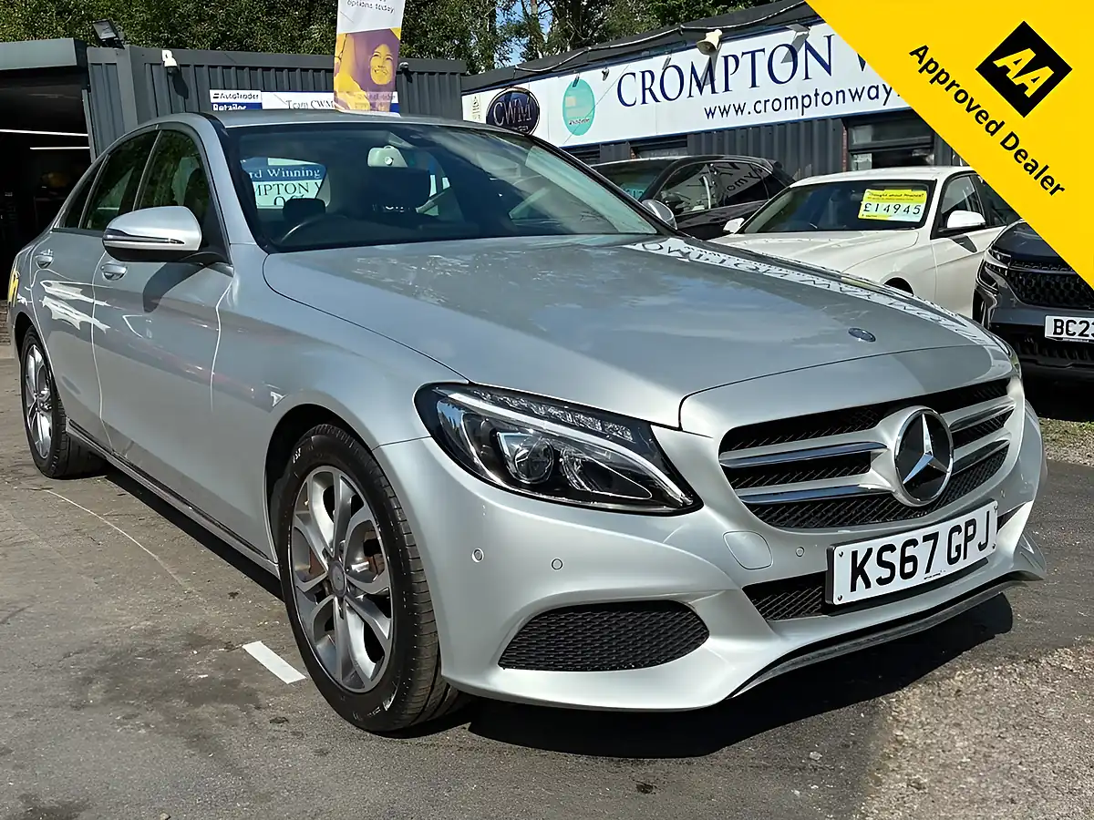 Used 2017 Mercedes-Benz C Class Sport Silver - Front View