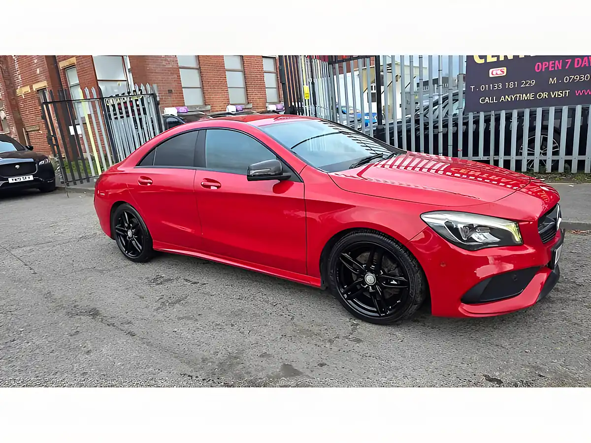 Used 2017 Mercedes-Benz Cla AMG Line Red - Front View