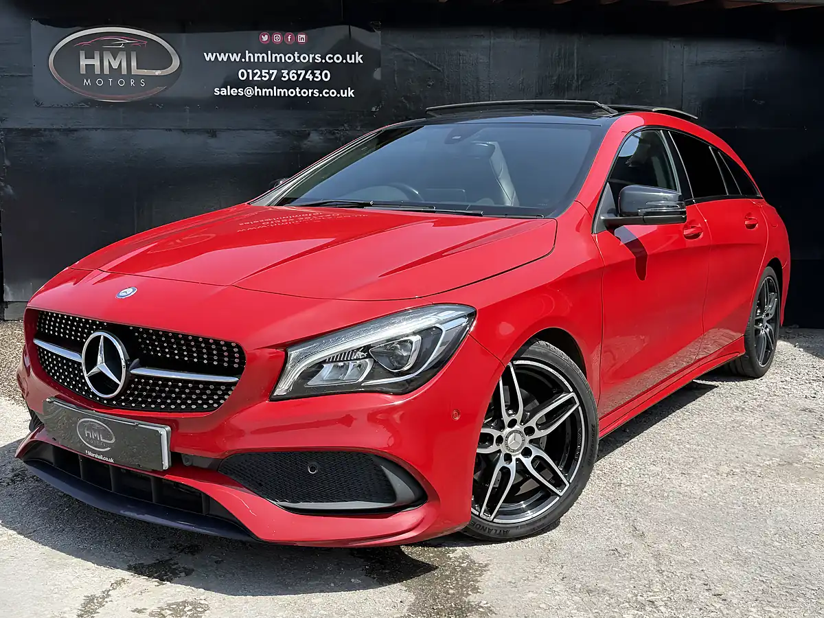 Used 2017 Mercedes-Benz Cla AMG Line Red - Front View