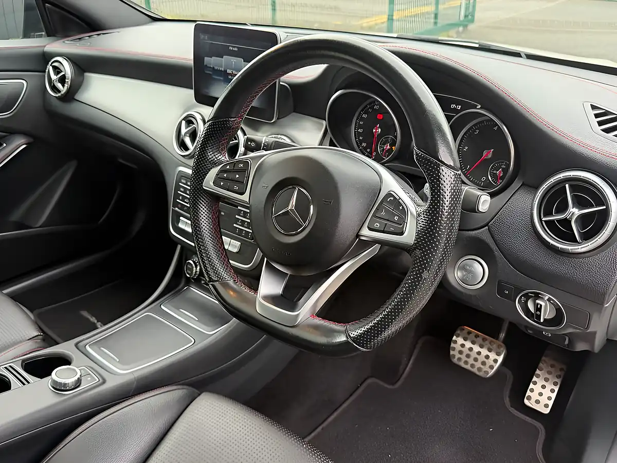 Used 2017 Mercedes-Benz Cla AMG Line White - Interior and Exterior details 12