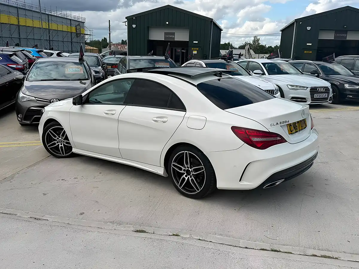 Used 2017 Mercedes-Benz Cla AMG Line White - Interior and Exterior details 7
