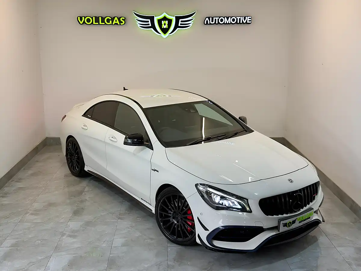 Used 2017 Mercedes-Benz Cla CLA45 AMG Coupe White - Front View