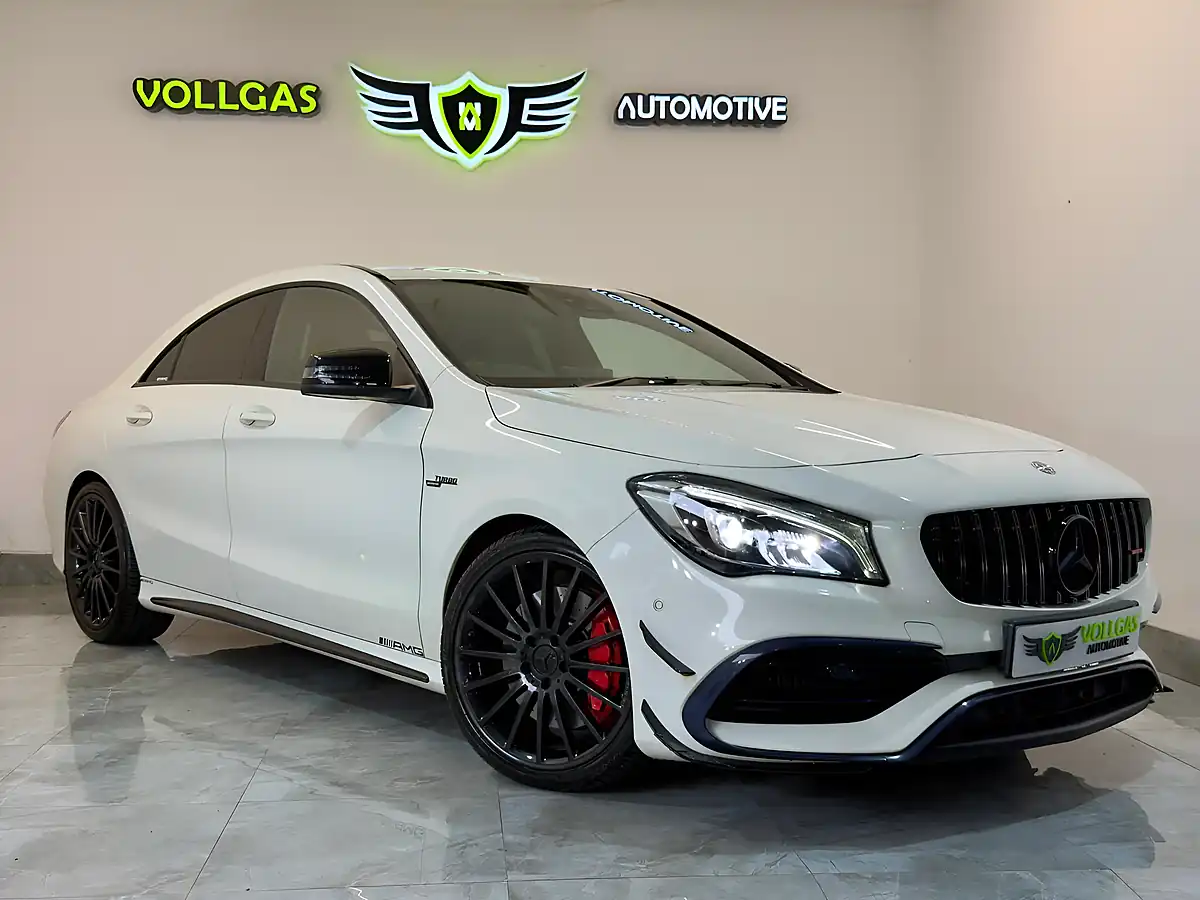 Used 2017 Mercedes-Benz Cla CLA45 AMG Coupe White - Interior and Exterior details 7