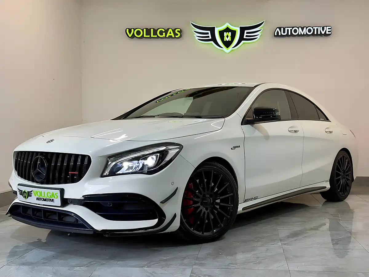 Used 2017 Mercedes-Benz Cla CLA45 AMG Coupe White - Interior and Exterior details 8