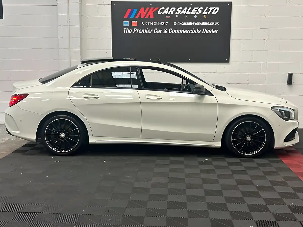 Used 2017 Mercedes-Benz Cla Class AMG Line White - Interior and Exterior details 11