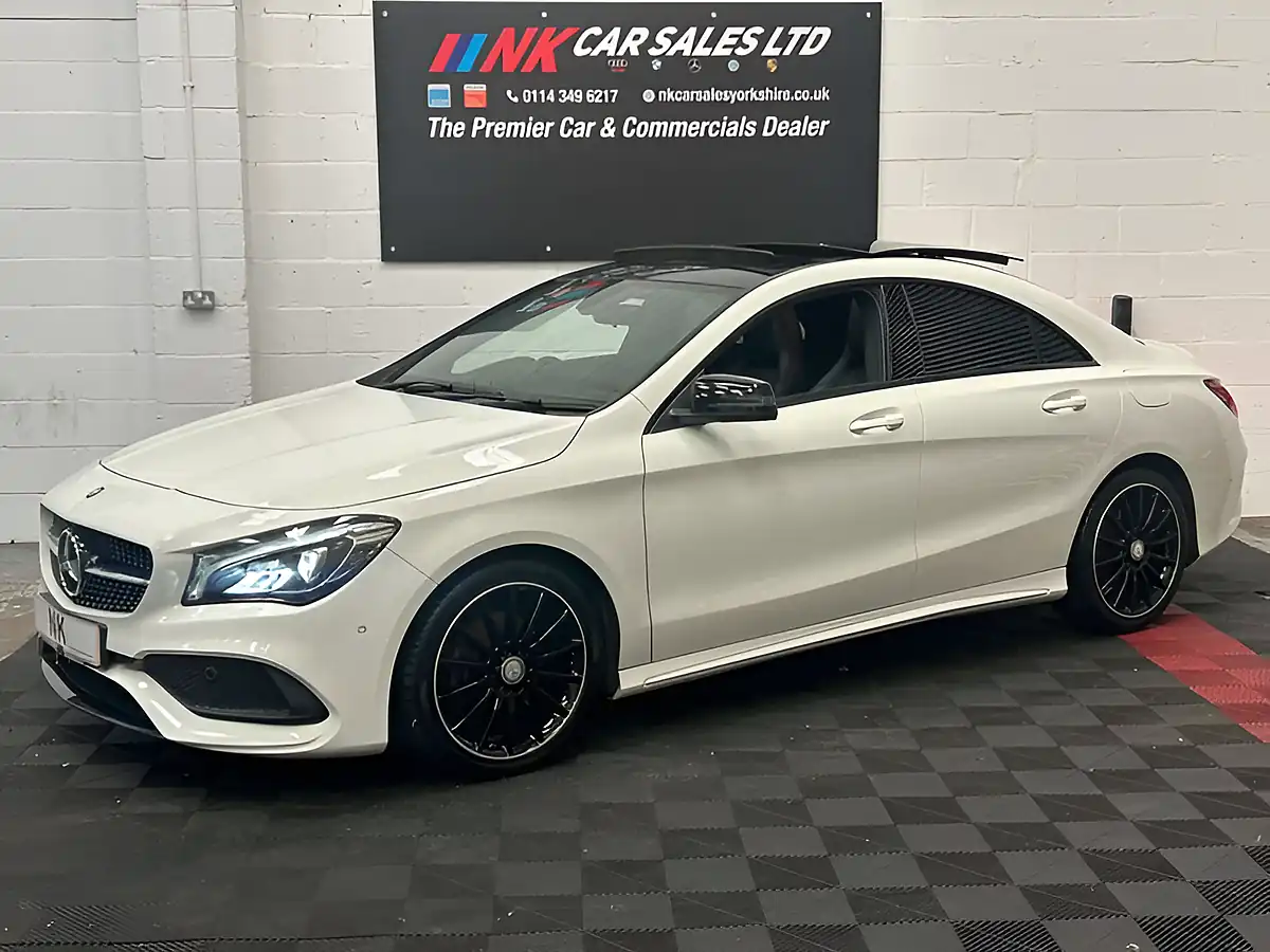 Used 2017 Mercedes-Benz Cla Class AMG Line White - Interior and Exterior details 2