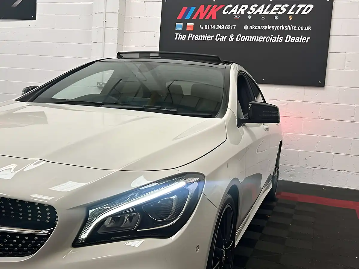 Used 2017 Mercedes-Benz Cla Class AMG Line White - Interior and Exterior details 8