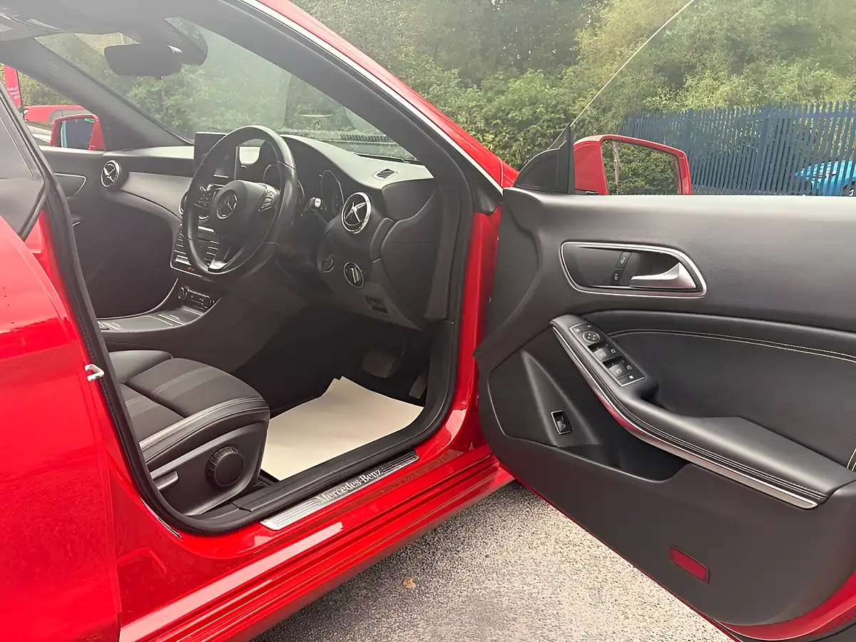 Used 2017 Mercedes-Benz Cla Sport Red - Interior and Exterior details 11