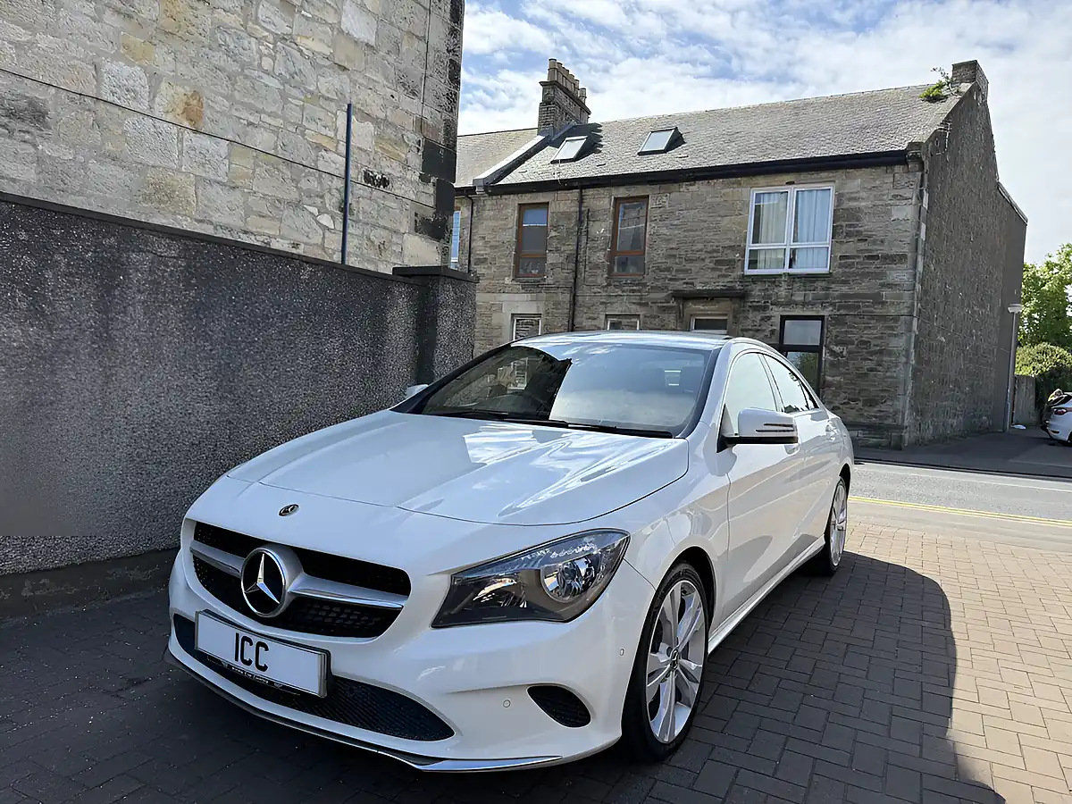 Used 2017 Mercedes-Benz Cla Sport White - Front View