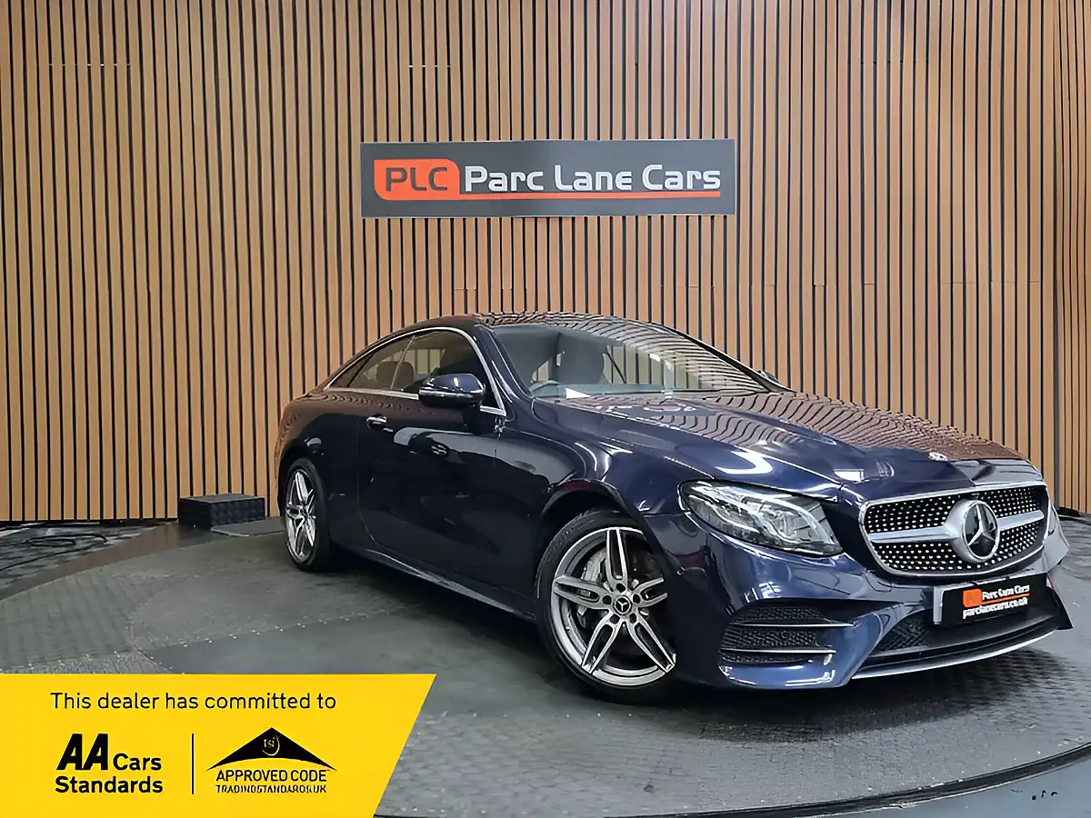 Used 2017 Mercedes-Benz E Class AMG Line Cavansite Blue Metallic - Front View