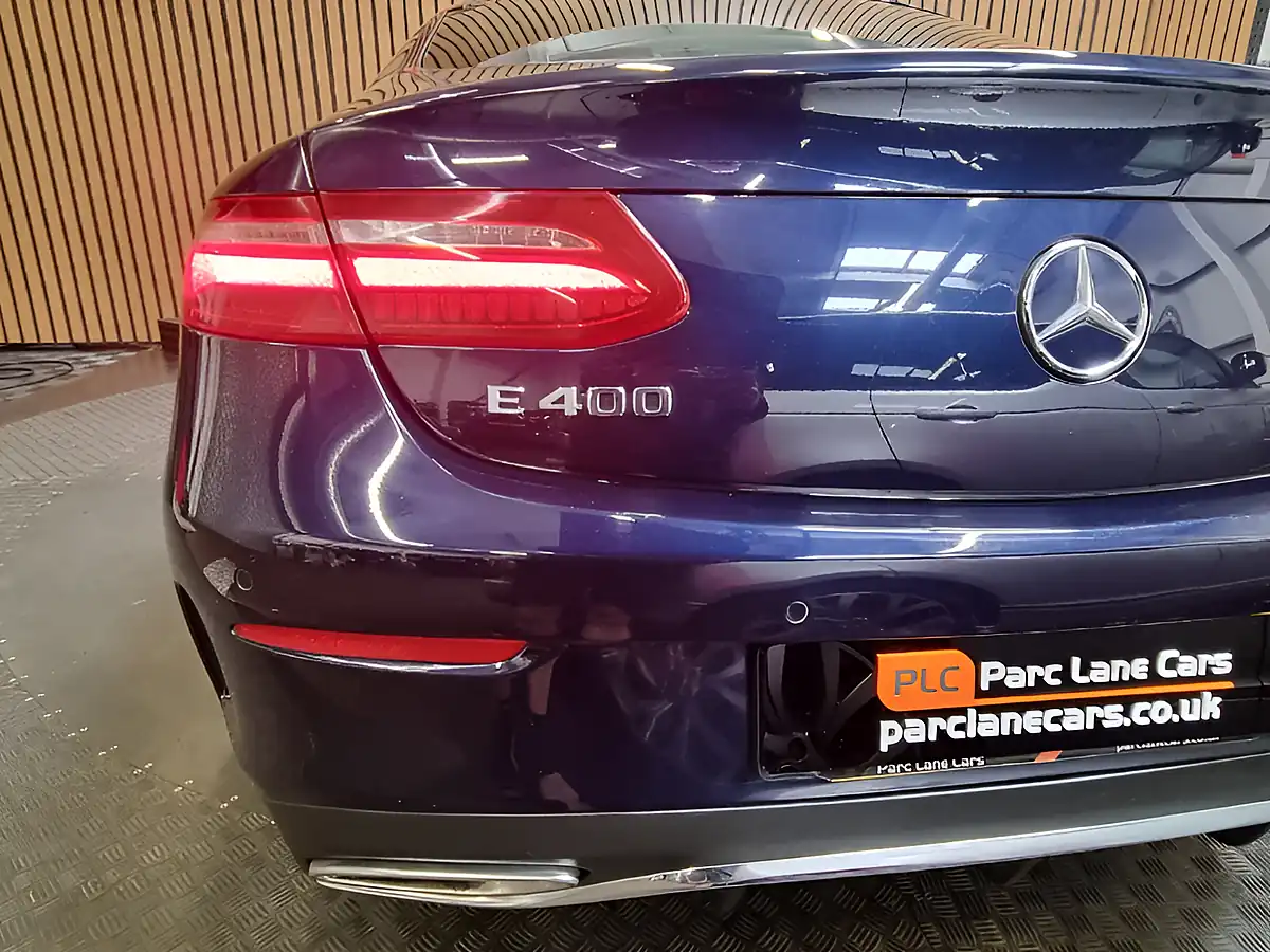 Used 2017 Mercedes-Benz E Class AMG Line Cavansite Blue Metallic - Interior and Exterior details 11