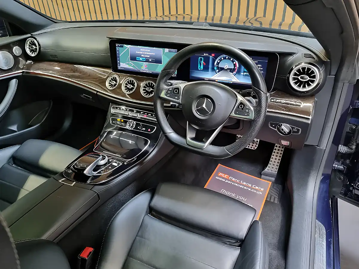 Used 2017 Mercedes-Benz E Class AMG Line Cavansite Blue Metallic - Interior and Exterior details 14