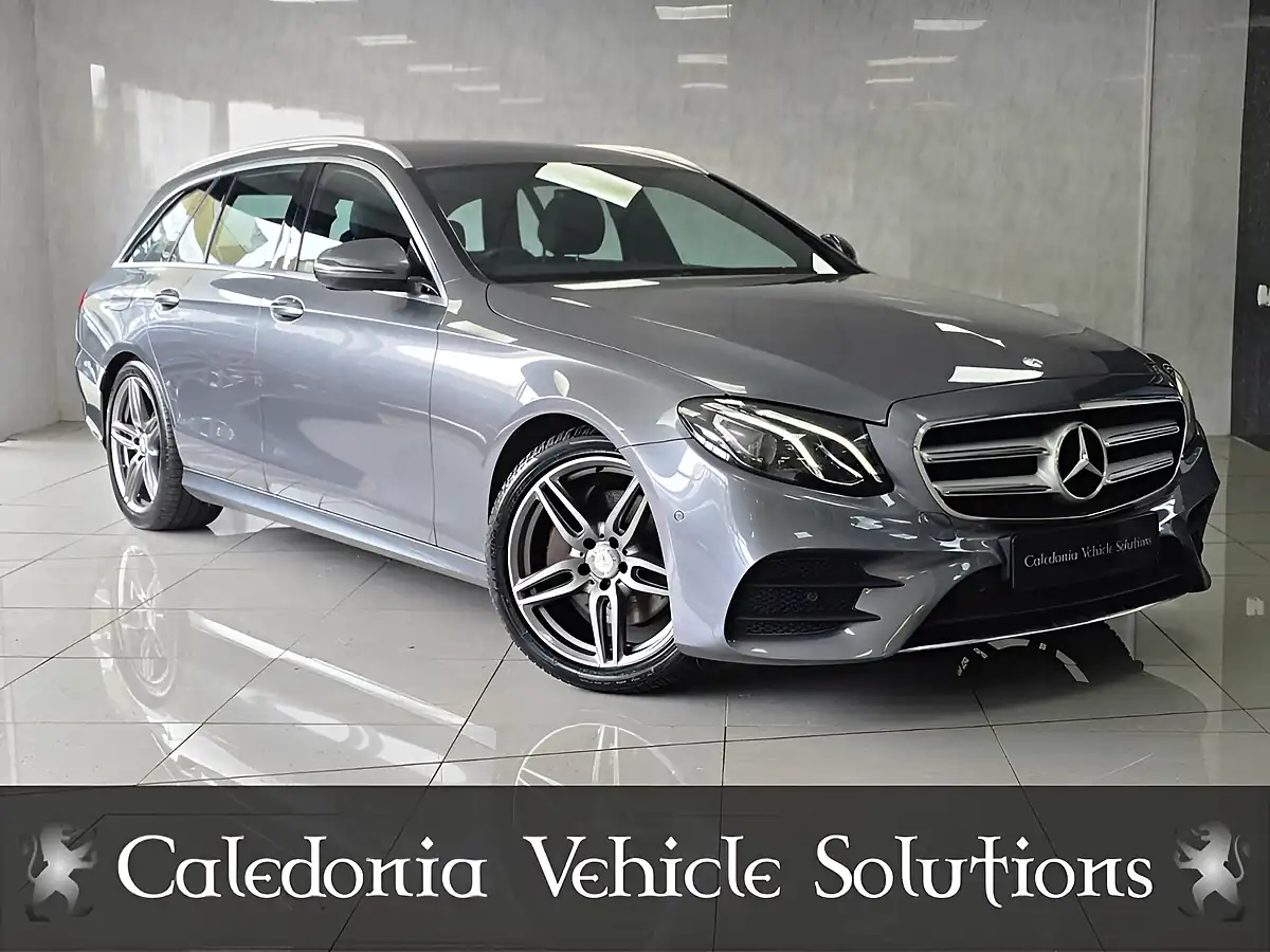 Used 2017 Mercedes-Benz E-Class AMG Line Grey - Front View