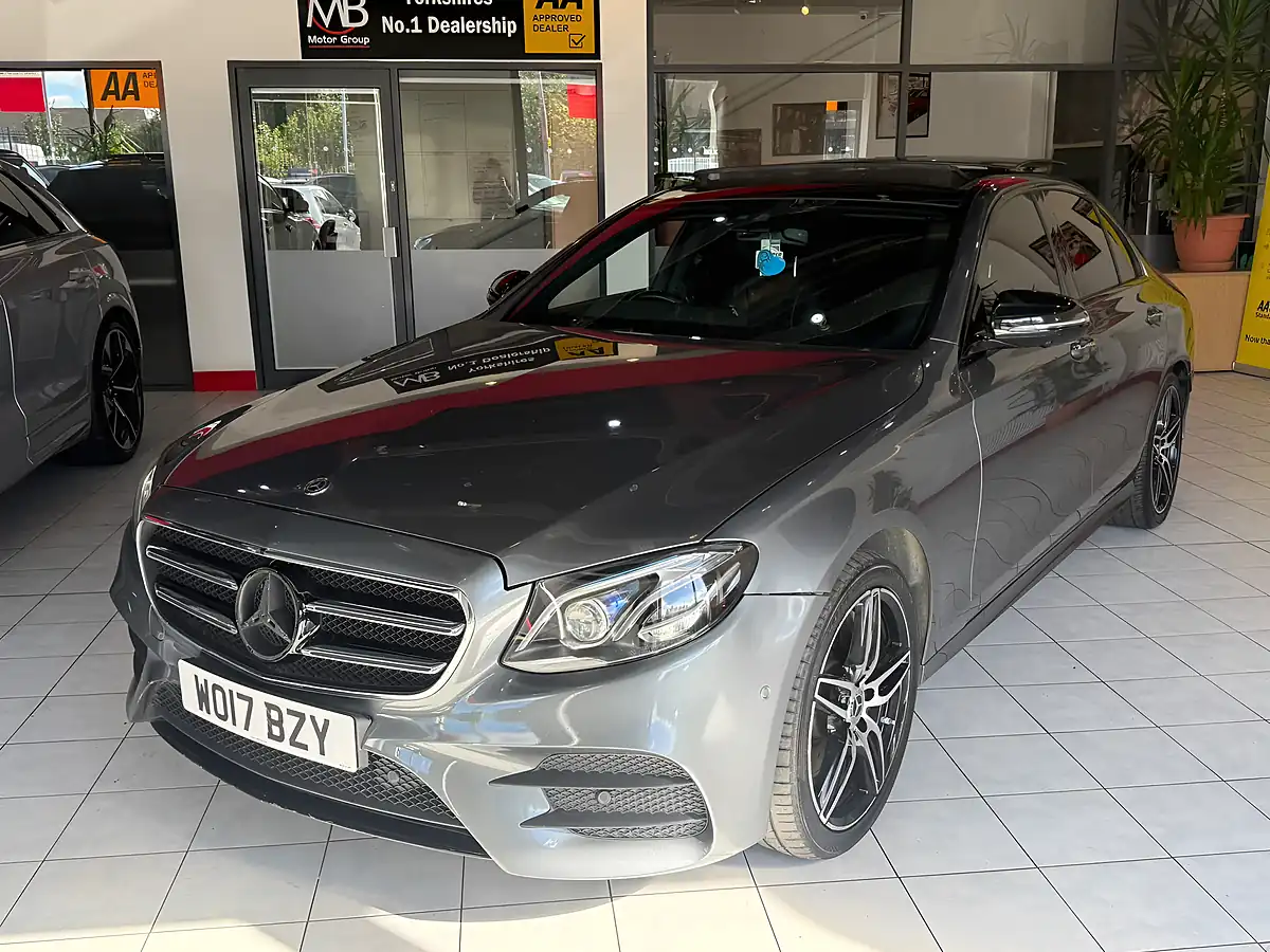 Used 2017 Mercedes-Benz E Class AMG Line Grey - Interior and Exterior details 4