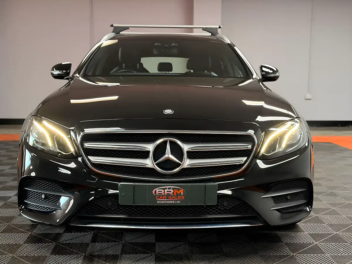 Used 2017 Mercedes-Benz E Class AMG Line Obsidian Black - Interior and Exterior details 6