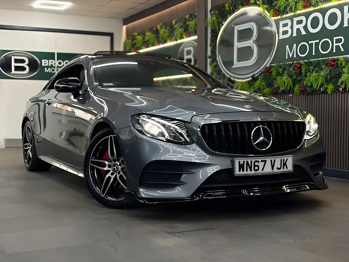 Used 2017 Mercedes-Benz E Class AMG Line Premium Grey - Front View