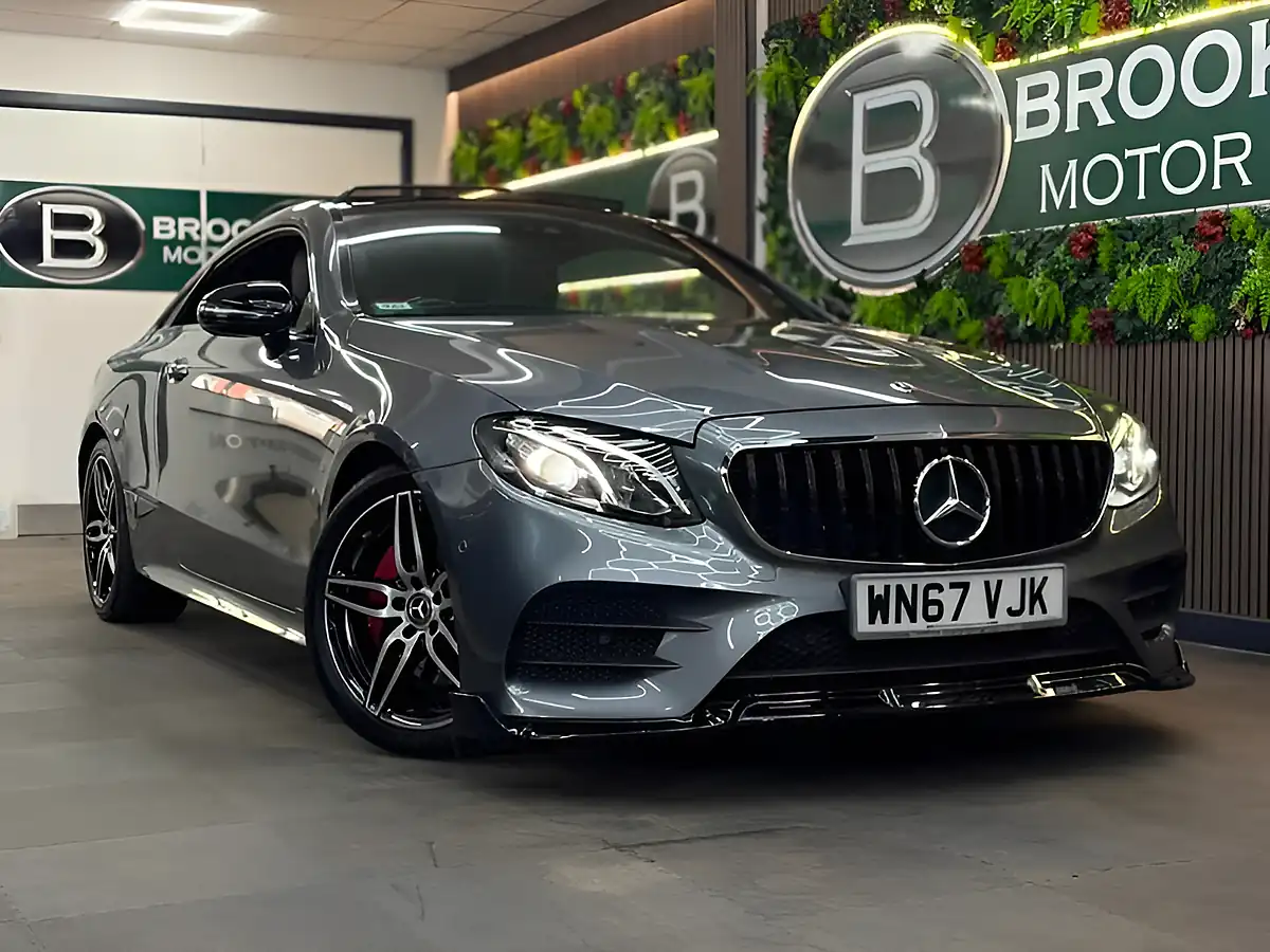 Used 2017 Mercedes-Benz E Class AMG Line Premium Grey - Front View