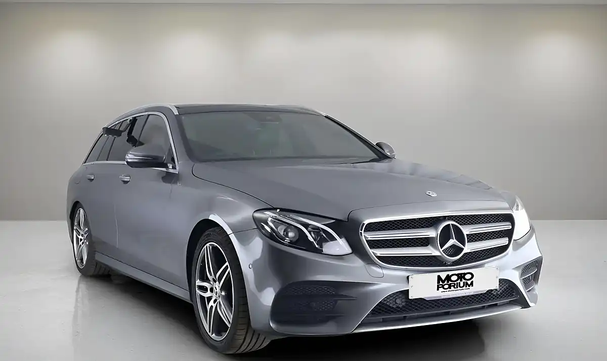 Used 2017 Mercedes-Benz E Class AMG Line Premium Grey - Front View