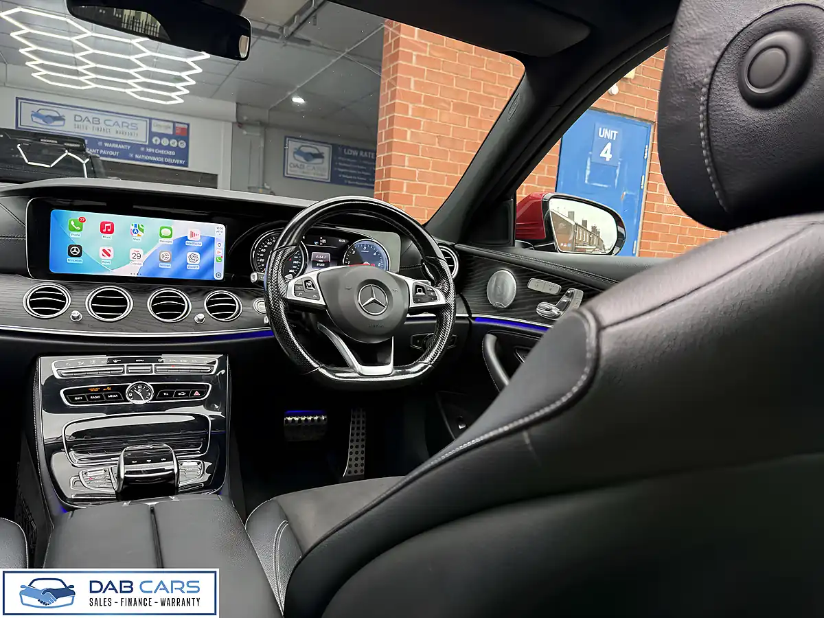 Used 2017 Mercedes-Benz E-Class AMG Line Premium+ Hyacinth Red Metallic - Interior and Exterior details 15